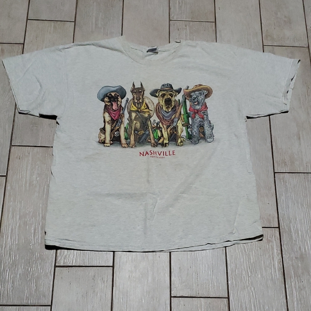 Gray Nashville Graphic T-Shirt